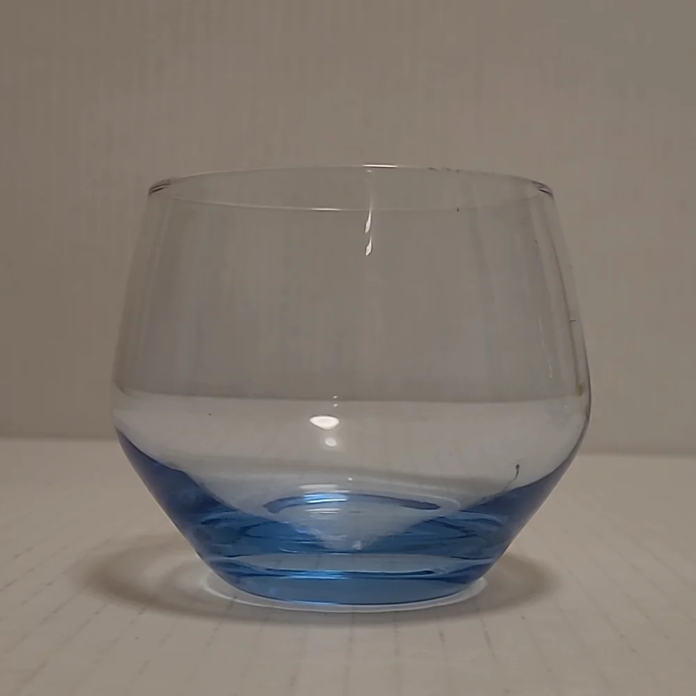 Vintage Pair of Blue Barware Glasses from Italy